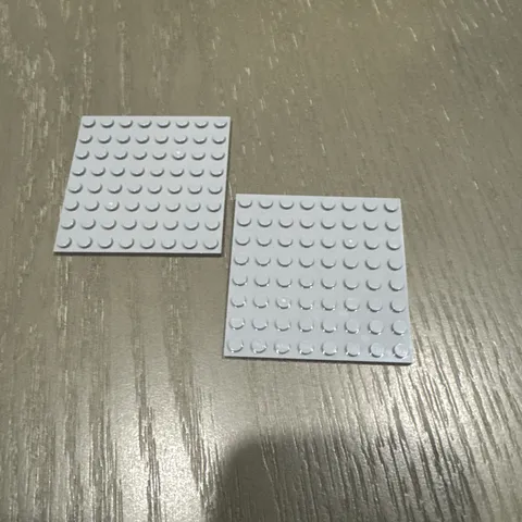LEGO Plate 8 x 8 (41539 / 42534) 2 Pcs Light Gray