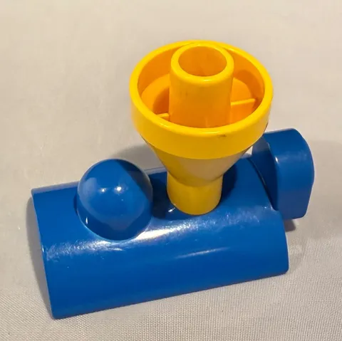 Vintage Sets Lego Duplo Train Piece Engine Replacement Smokestack Blue / Yellow