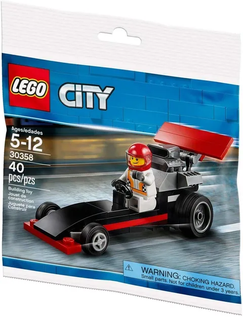 LEGO CITY: Dragster 30358 Retired Polybag 2018 40 PIECES. RETIRED