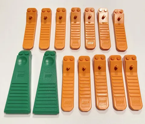 LEGO Lot of 14 Brick Separator Tools 31510 96874 6007 Orange Green