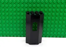 Lego 1 Black 3x4x6 Turret Wall with window Panel castle NEW