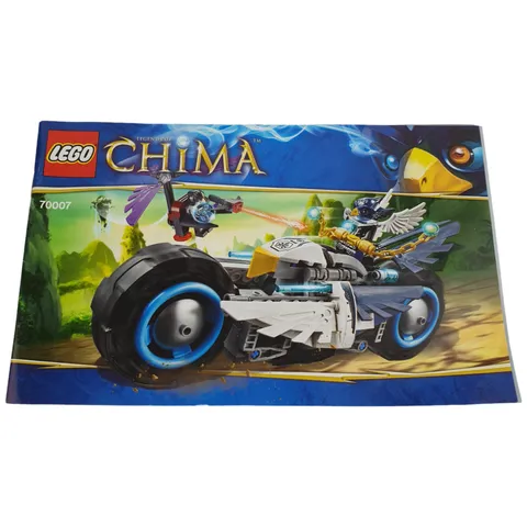 Lego 70007 CHIMA Eglors Twin Bike INSTRUCTION MANUAL ONLY 2013 Retired 8-14+ Vgd