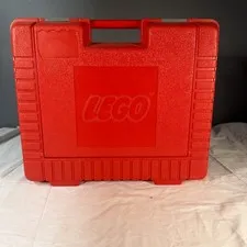 Lego Hard Storage Case Vintage 1985 Red Large 15"X 12.5"X 4"