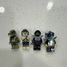 LEGO Minifigure Lot of 4 Assorted Figures - Plastic Minifigures