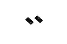 2 Lego® 9V TRAIN Railway Electricity Conductive Plate 2x1 BLACK