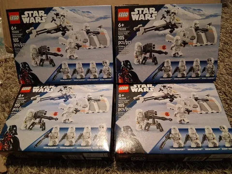 Lot Of 4 Lego 75320 Snowtrooper Battle Pack SEALED BOX 16 Figure Set 2022 MIB