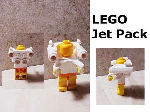 LEGO Jet Pack Blacktron Spacesuit Gear Black Tron Flying Machine Tubes Hose