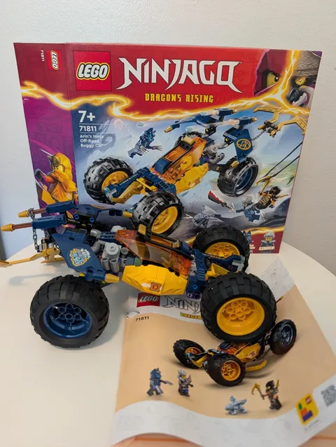 LEGO NINJAGO Dragons Rising Arin's Ninja Off-Road Buggy Car 71811 INCOMPLETE SET