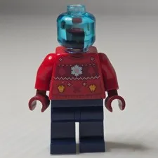 LEGO Minifigure Small Red Excellent Tony Stark Christmas Sweater sh650