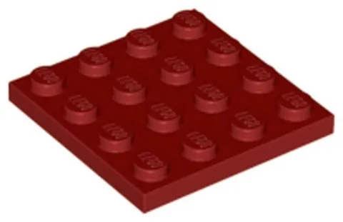 LEGO Dark Red Plate 4 x 4 3031 Dunkelrot Brick Neu #E-098/E-100