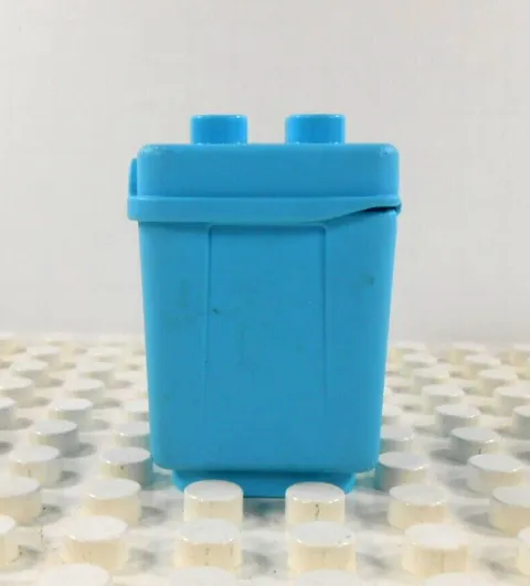 Lego Duplo Item Garbage Can teal