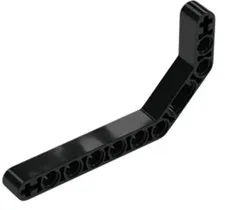 Lego Black TECHNIC Liftarm Modified Bent Thick 1 x 11.5 Double Part 32009 T1