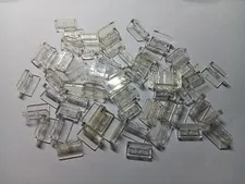 LEGO BULK LOT OF 58 TRANS CLEAR WALL WINDOW PANELS 1X2X1 #4865