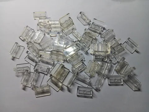 LEGO BULK LOT OF 58 TRANS CLEAR WALL WINDOW PANELS 1X2X1 #4865