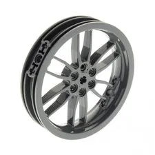 1x LEGO Technic Wheel Rim B-Ware Worn 75x17 Dark Gray 42007 52051 88517
