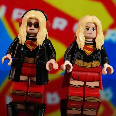 LEGO DC Comics Custom LokLokMoc Supergirl Movie Supergirl Pad Printed Minifigure