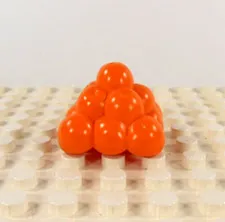 Lego Duplo Item Ice Cream/Cupcake Fruit Topping (1) orange