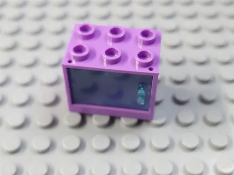 LEGO Medium Lavender 2x3x2 Minifigure Cabinet Container with Door