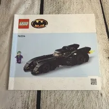 Lego Batmobile Vs Joker Chase 76224 Instruction Manual Only