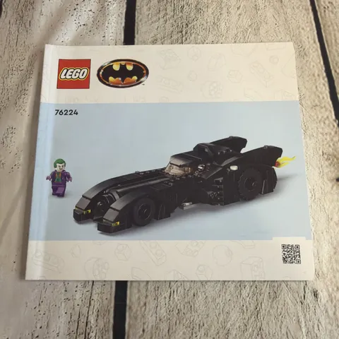 Lego Batmobile Vs Joker Chase 76224 Instruction Manual Only
