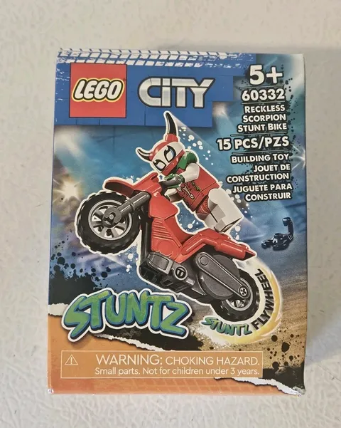 Lego City Stuntz Reckless Scorpion Stunt Bike #60332 New Sealed FAST SHIP