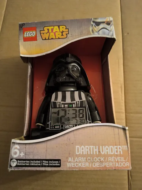 Star Wars LEGO Darth Vader Alarm Clock Digital Toy Figure Posable 10" New
