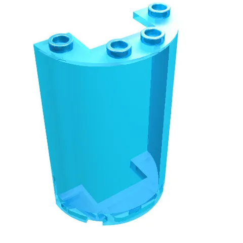 5x LEGO® Part 85941 - Cylinder Half 2 x 4 x 5 with 1 x 2 Cutout