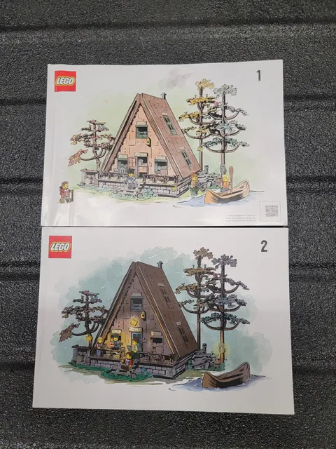 LEGO Ideas 21338 A-Frame Cabin Instruction Manuals Only