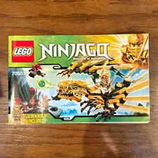 LEGO NINJAGO 70503 The Golden Dragon Illustrated Instruction Manual Booklet