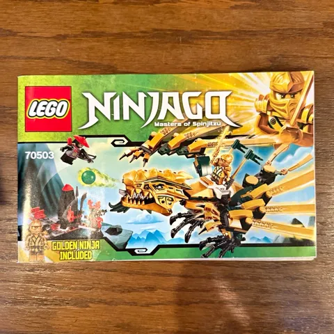 LEGO NINJAGO 70503 The Golden Dragon Illustrated Instruction Manual Booklet