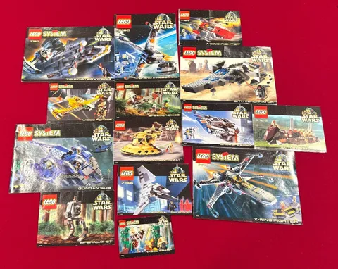 Vintage Lego Star Wars Lot of Manuals 14 90s & 2000s