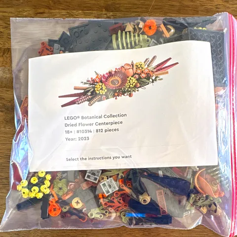 LEGO Botanical Collection Dried Flower Cemterpiece-Read Description!!