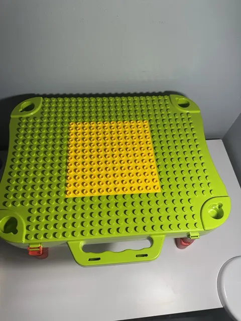 LEGO Duplo Portable Lap Table with Storage Bin and  Duplo Blocks
