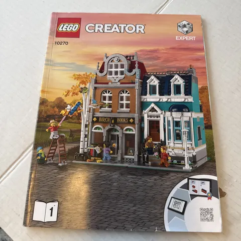 New INSTRUCTIONS ONLY  Lego Creator Expert Modular 10270  Bookshop MANUALS ONLY