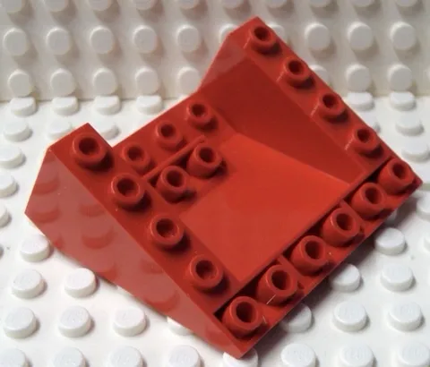Lego 4228 1x Red Slope Brick 33 5x6x2  Inverted Red Classic Space 6989 Mega Core