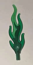 Lego 94448 Flame Transparent Trans Green Marbled Energy Fire Bar Part 94448pb02