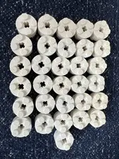 LEGO 3941 White Brick, Round 2 x 2 with Axle Hole - 31 pieces
