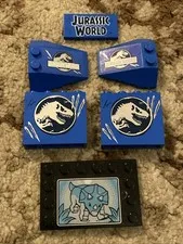 LEGO Jurassic World Pieces, Parts, Printed Tile Panels Lot