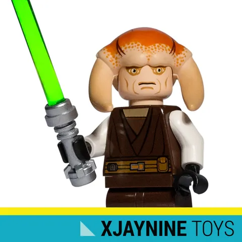 GENUINE LEGO STAR CLONE WARS Jedi Master Saesee Tinn Minifig + Lightsaber NEW