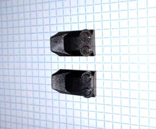 2 Lego 47456 Vehicle 3 by 2 Wing End Slope Speckle Black-Copper 2 pieces WYSIWYG