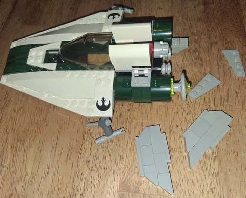 J Lego Mon Calamari Partial Build Ship A-Wing 7754 Used No Manual