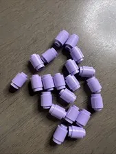 LEGO 3062 Lavender Brick, Round 1 x 1 Barrel 21 Pieces