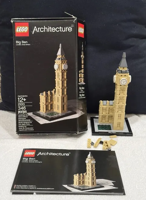 LEGO ARCHITECTURE: Big Ben (21013) Box Instructions Please Read