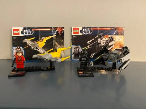 lego starwars sets 9676 & 9674 missing globes includes mini figures &instruction