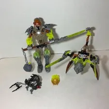 LEGO Bionicle Pohatu Uniter of Stone 71306 with Ketar Creature of Stone 71301