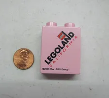 Lego Duplo Legoland Pink Clikits California Printed Specialty Block 2003