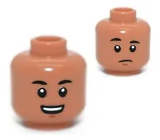 New LEGO Minifigure Head Nougat Open Smile Top Teeth Sig Greebling 75414 6541166