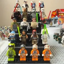 Lego Star Wars/DC - 20 Minifigure Lot + Brand New Anakin/Obi-Wan Lightups