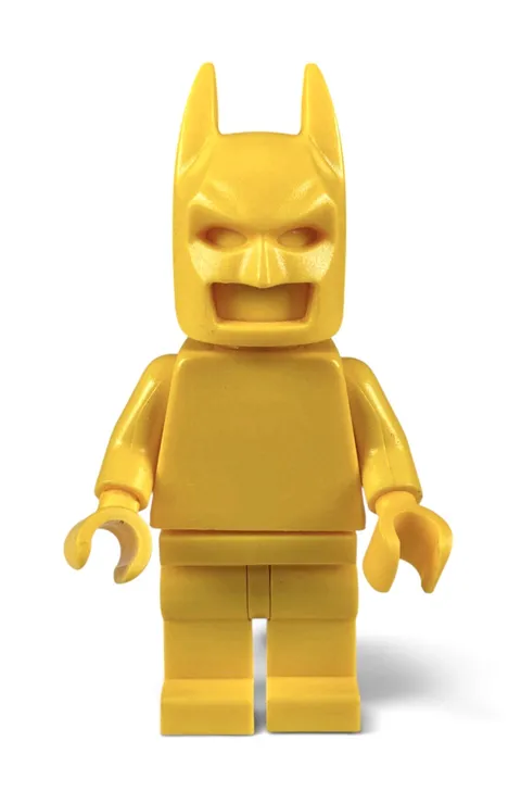 Official LEGO - Yellow Monochrome Prototype DC Batman Minifigure - Rare