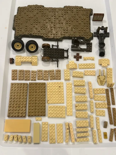 LEGO Tan Gold Dark Brown Blocks Pieces Vehicle Elements  Lots